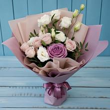 Букет цветов из:  Розы и Лизиантусы в Гражданском