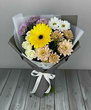 Букет цветов из:  Розы, Герберы и Хризантемы в Гражданском