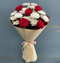 Букет цветов из:  Розы и Хризантемы в Гражданском
