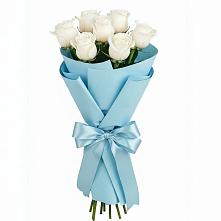 Букет 7 белых роз Проуд в Гражданском