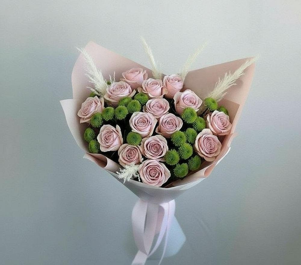 Букет цветов из: Розы и Хризантемы в Гражданском