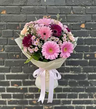 Букет цветов из:  Герберы и Хризантемы в Гражданском