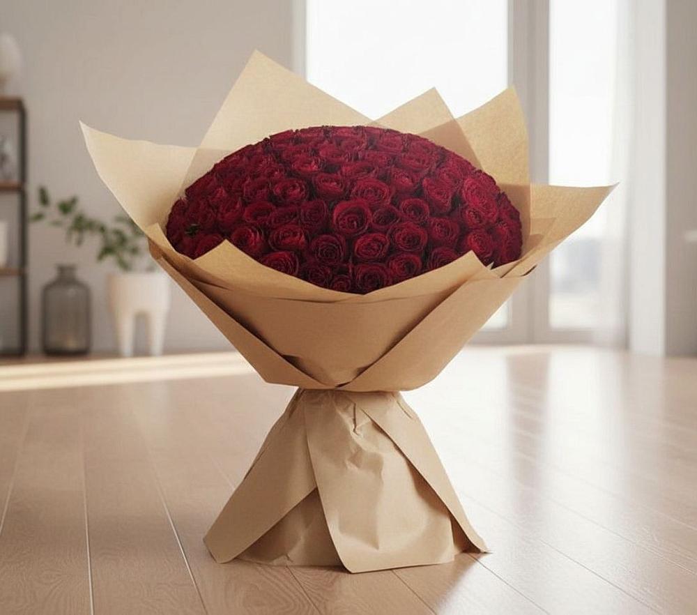 Букет 101 Красная роза в Гражданском