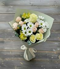 Букет цветов из:  Альстромерии, Розы и Хризантемы в Гражданском