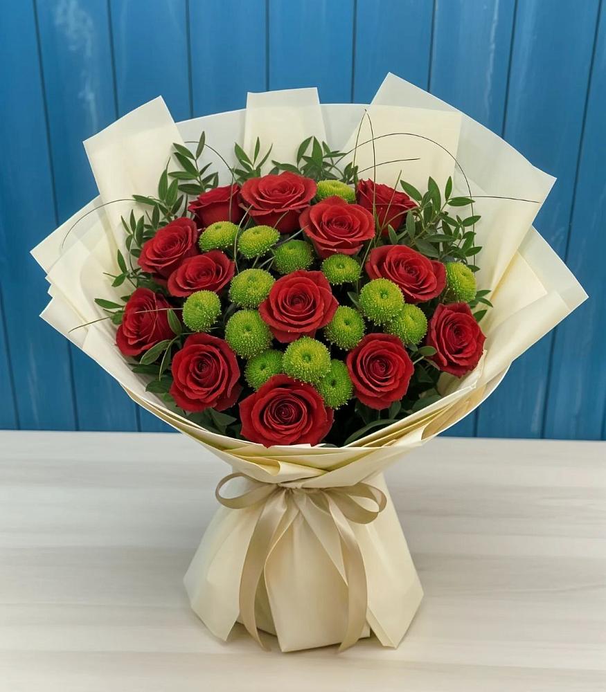 Букет цветов из: Розы и Хризантемы в Гражданском