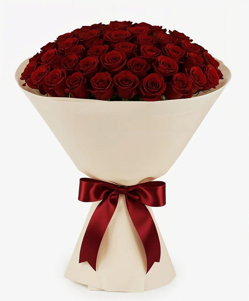 Букет 101 Бордовая роза Блэк Бакарра в Гражданском