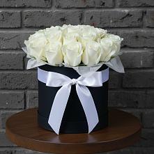 Цветочная композиция из Розы в шляпной коробке в Гражданском